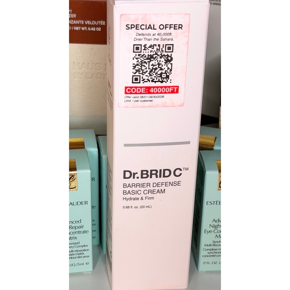 Dr. BRIDC Barrier Defense Basic Cream Hydrate & Firm 0.68 fl oz 20 mL NIB